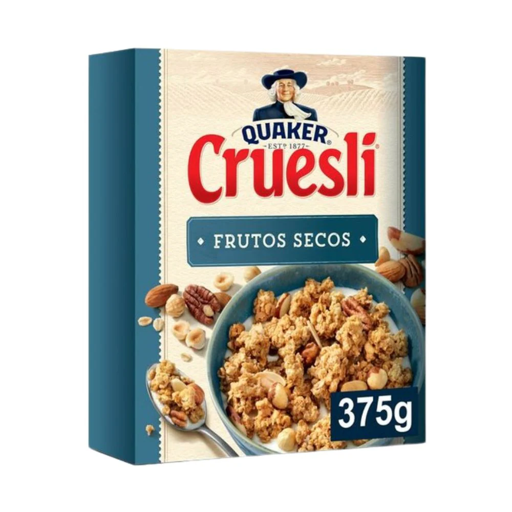 Quaker Cruesli Nuts, fiocchi d'avena con frutta secca da 375g