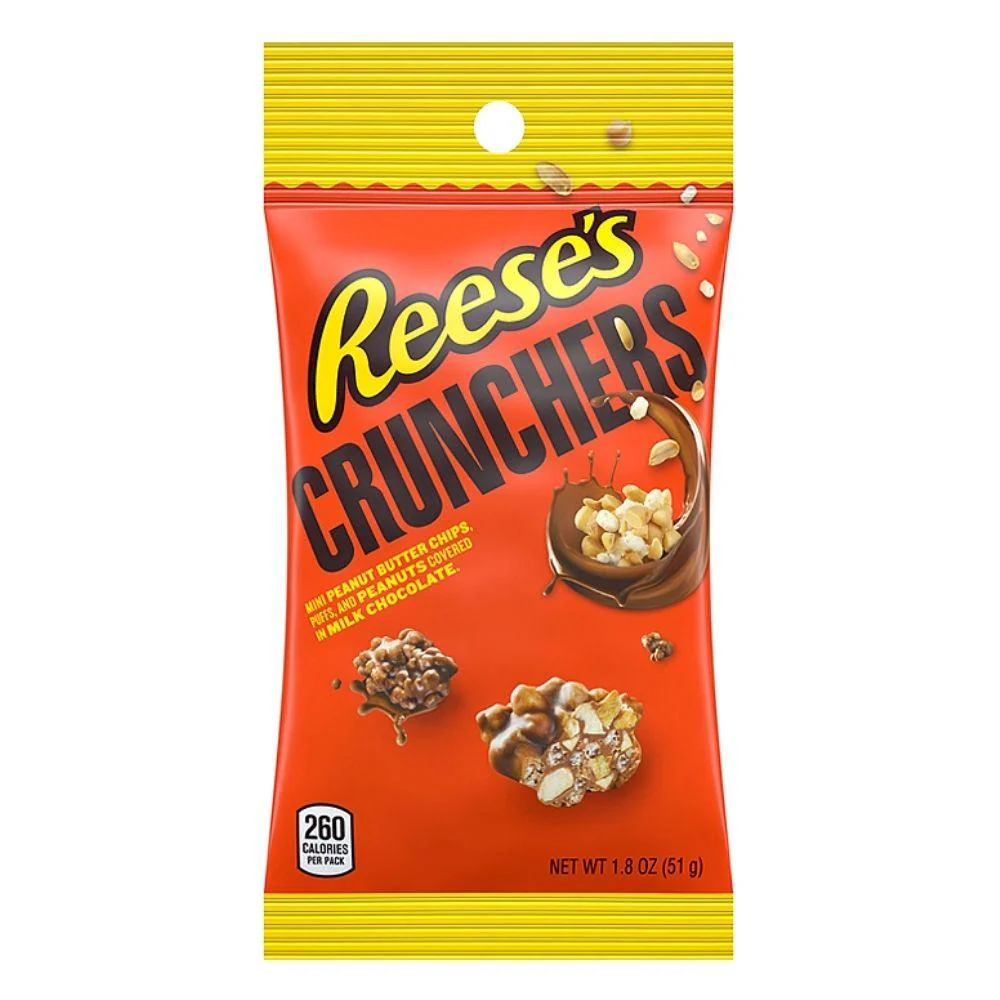 Reese's Crunchers, bocconcini di arachidi ricoperti di cioccolato al latte da 51g