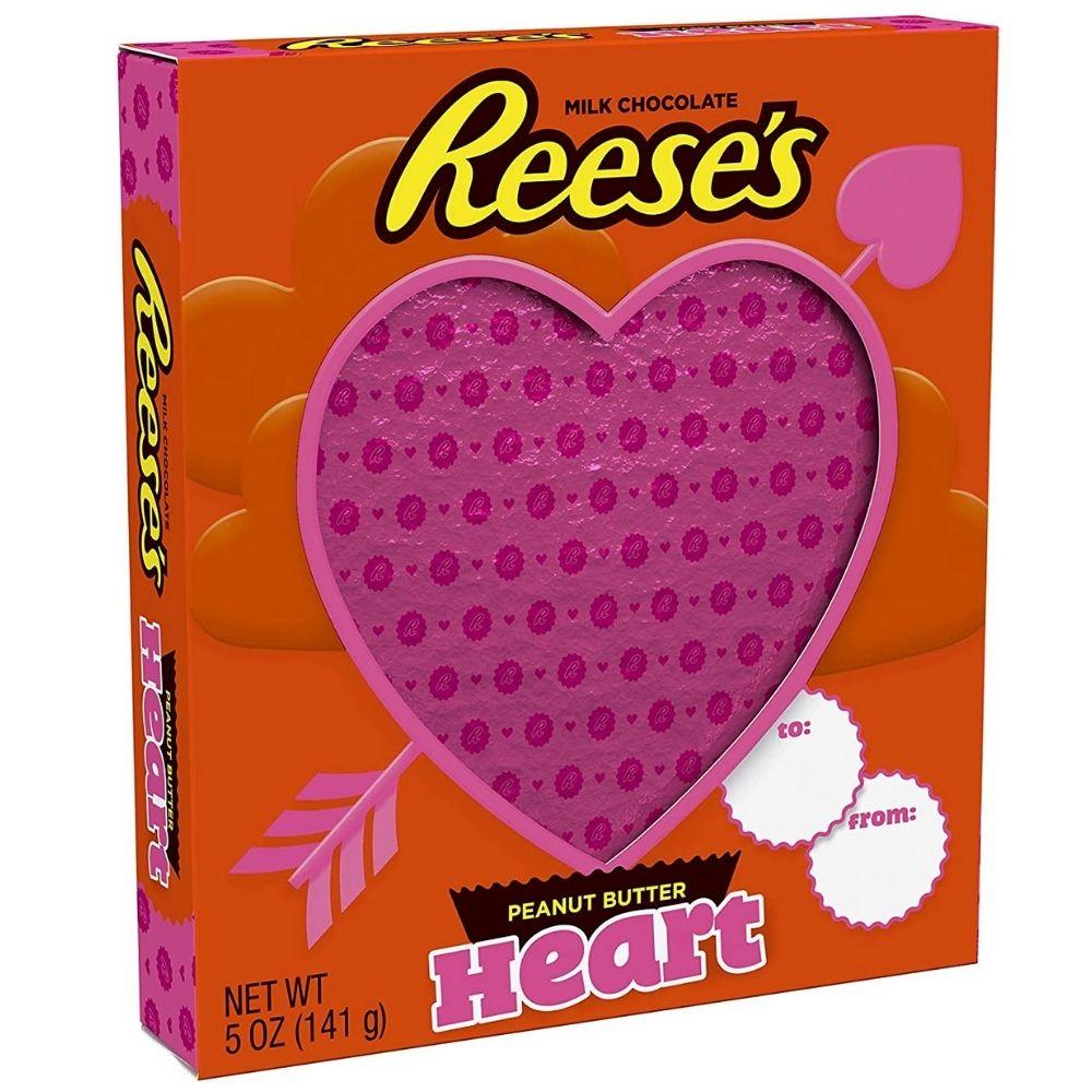Reese's Peanut Butter Heart, cuore di cioccolato ripieno di burro d'arachidi Reese's da 141g