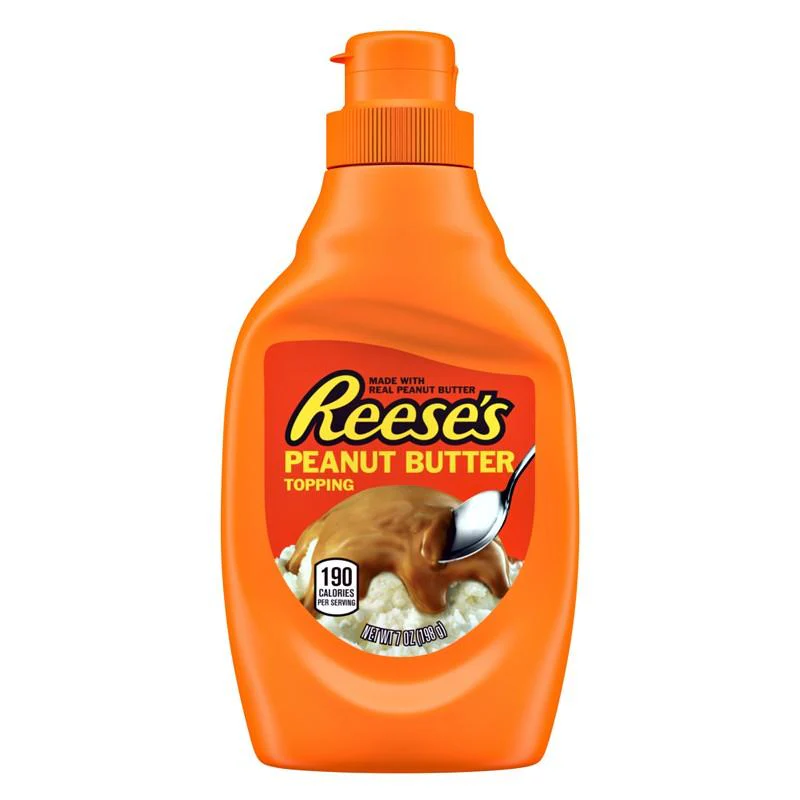 Reese's Peanut Butter Topping, sciroppo al cioccolato e burro d'arachidi da 198g