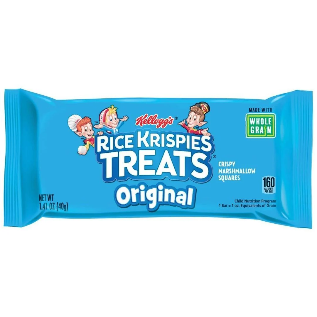 Rice Krispies Treats Original, barretta di riso soffiato ai cereali e cioccolato da 37g