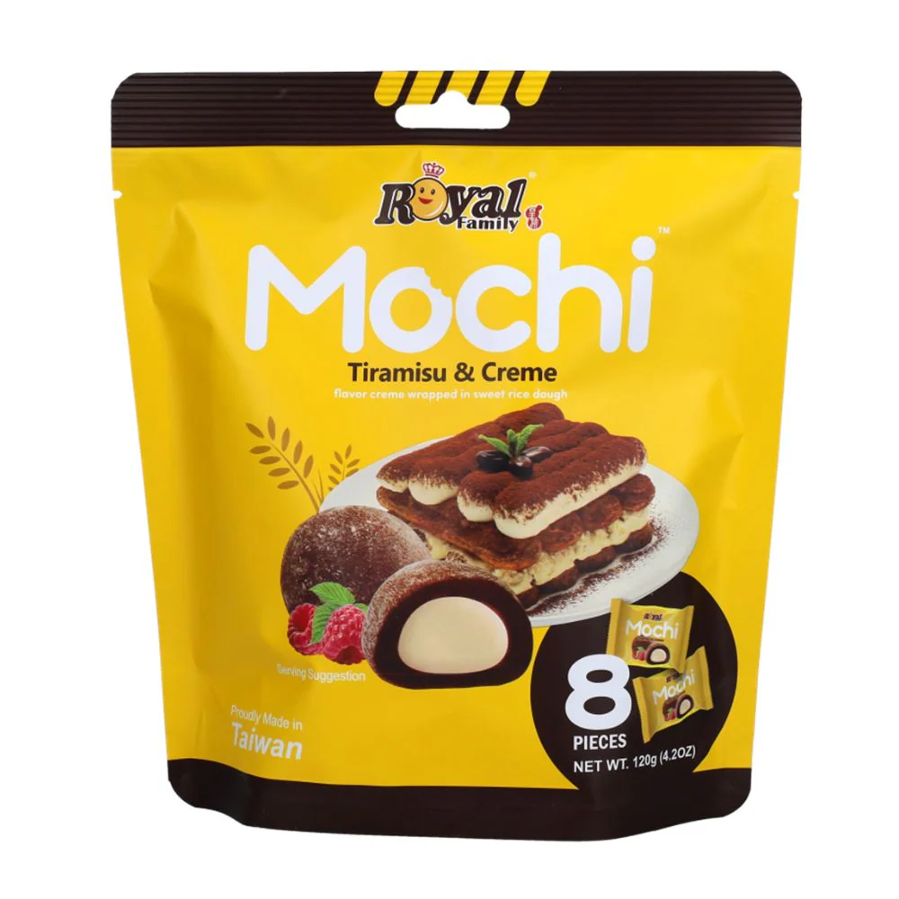 Royal Family Mochi Tiramisu & Creme, mochi al gusto di tiramisu da 120g