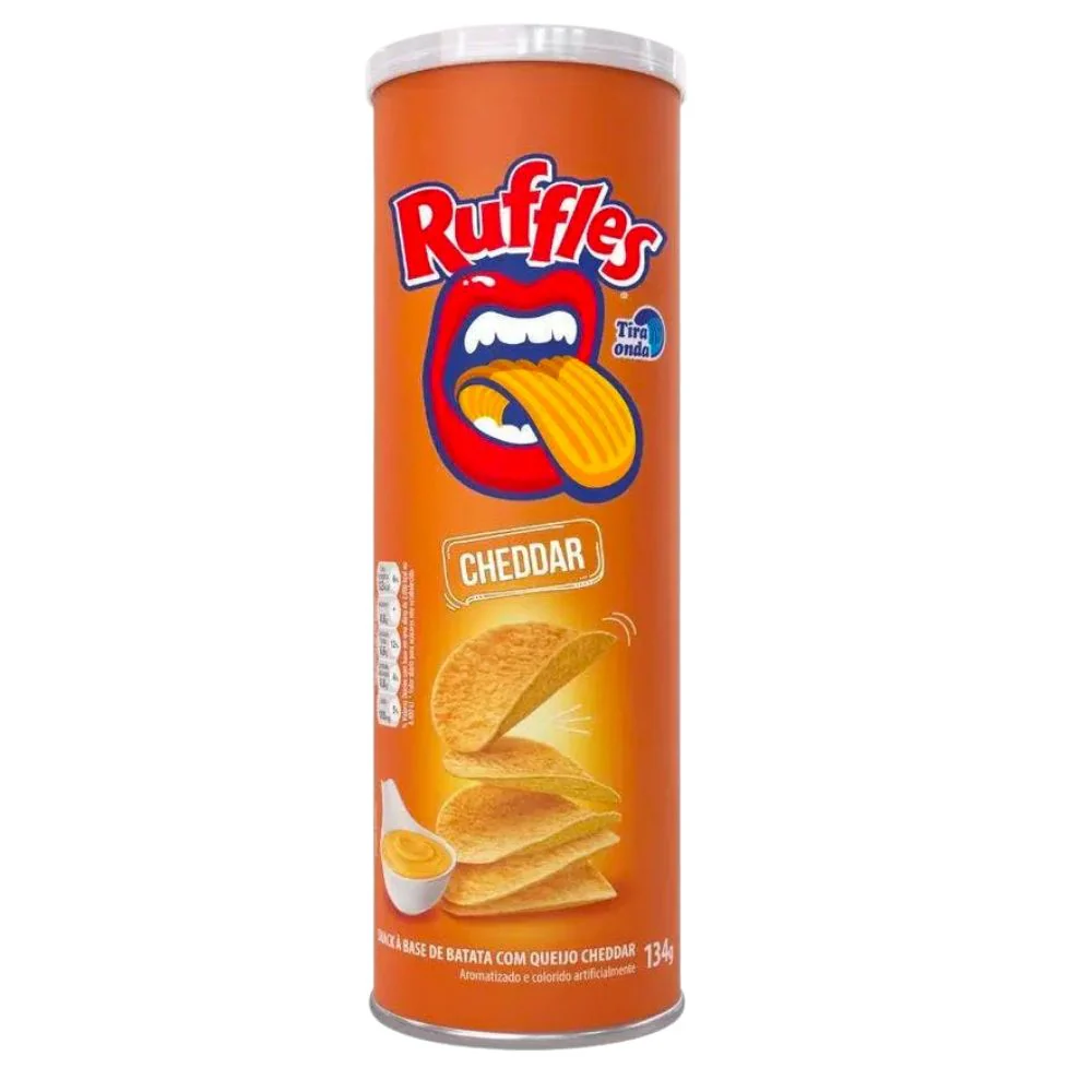 Ruffles Strip Wave Cheddar, patatine al cheddar da 134g