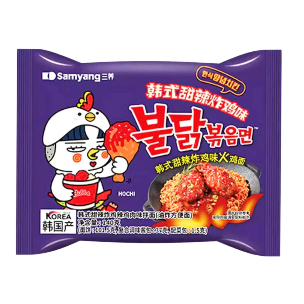 Samyang Buldak Sweet & Spicy Chicken Ramen, noodles piccanti da 140g