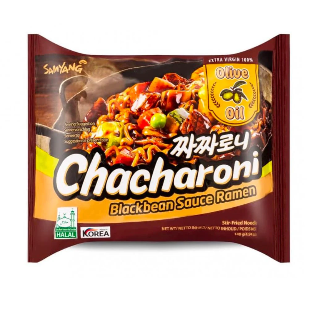 Samyang Chacharoni Noodles, noodles con salsa di fagioli neri da 140g
