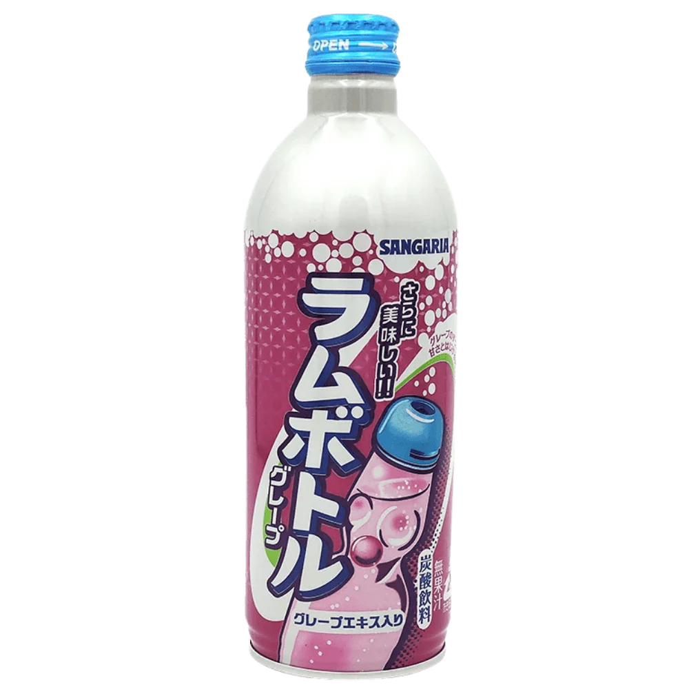 Sangaria Grape Ramune Soda, soda all'uva da 500ml