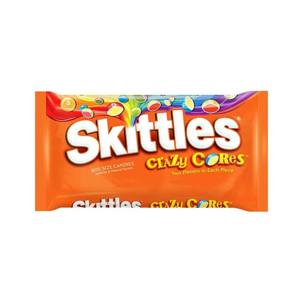 Skittles Crazy Cores, caramelle alla frutta bigusto da 57g