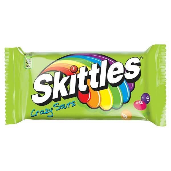 Skittles Crazy Sours, confetti aspri alla frutta da 45g