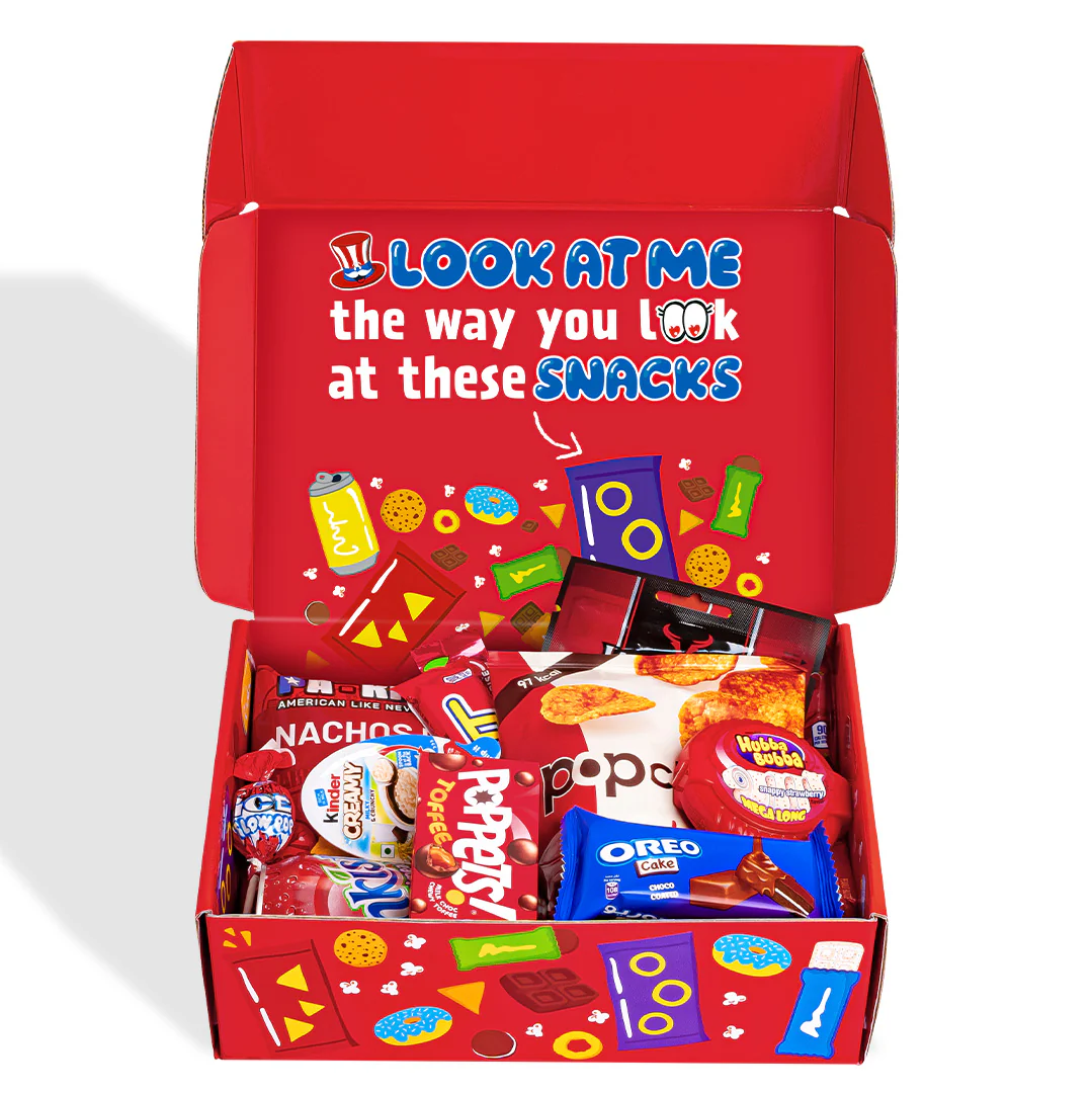 Snack Box "I love you", scatola a sorpresa da 20 snack dolci, salati e bevande - Image 3