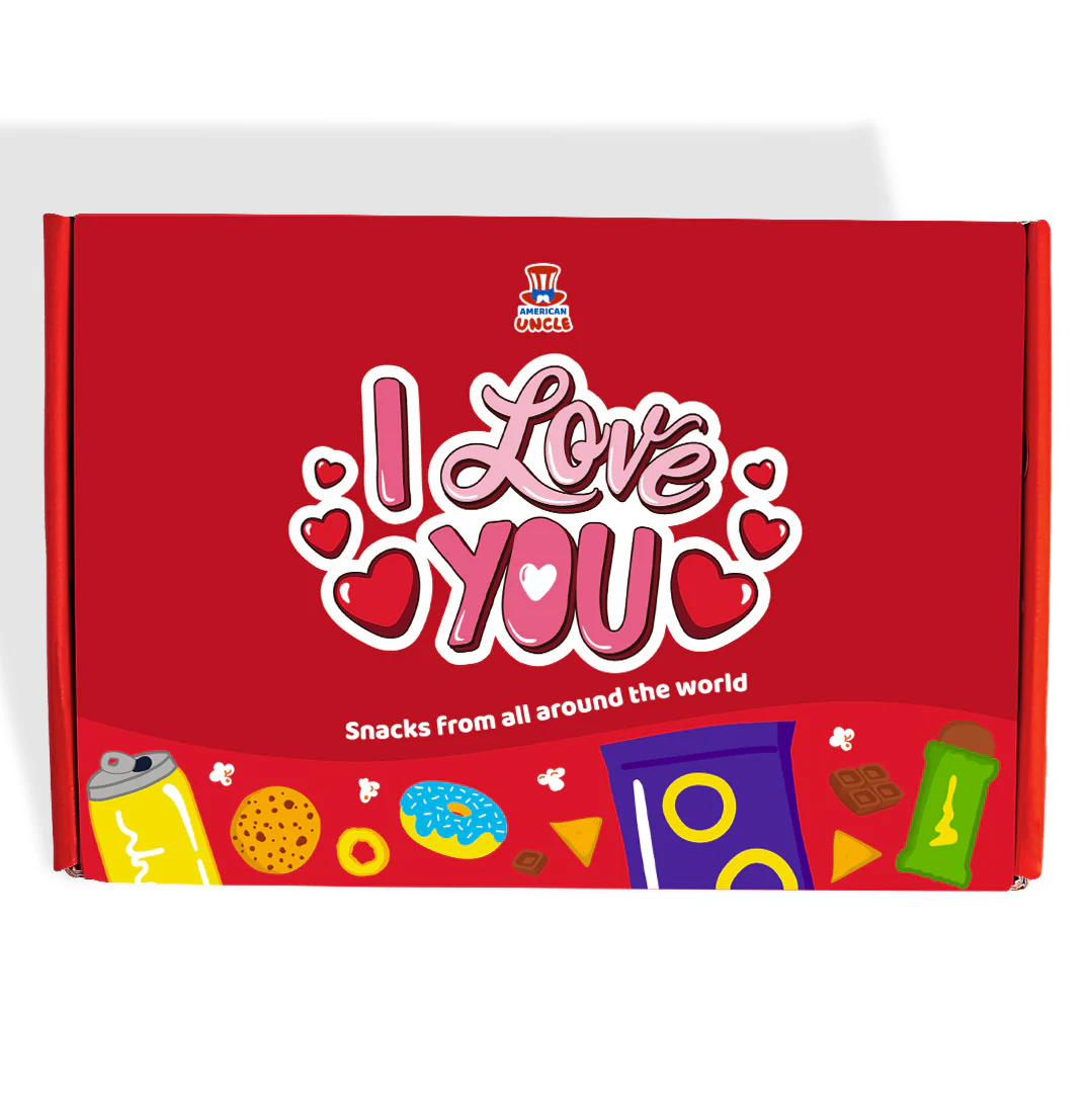 Snack Box "I love you", scatola a sorpresa da 20 snack dolci, salati e bevande - Image 5