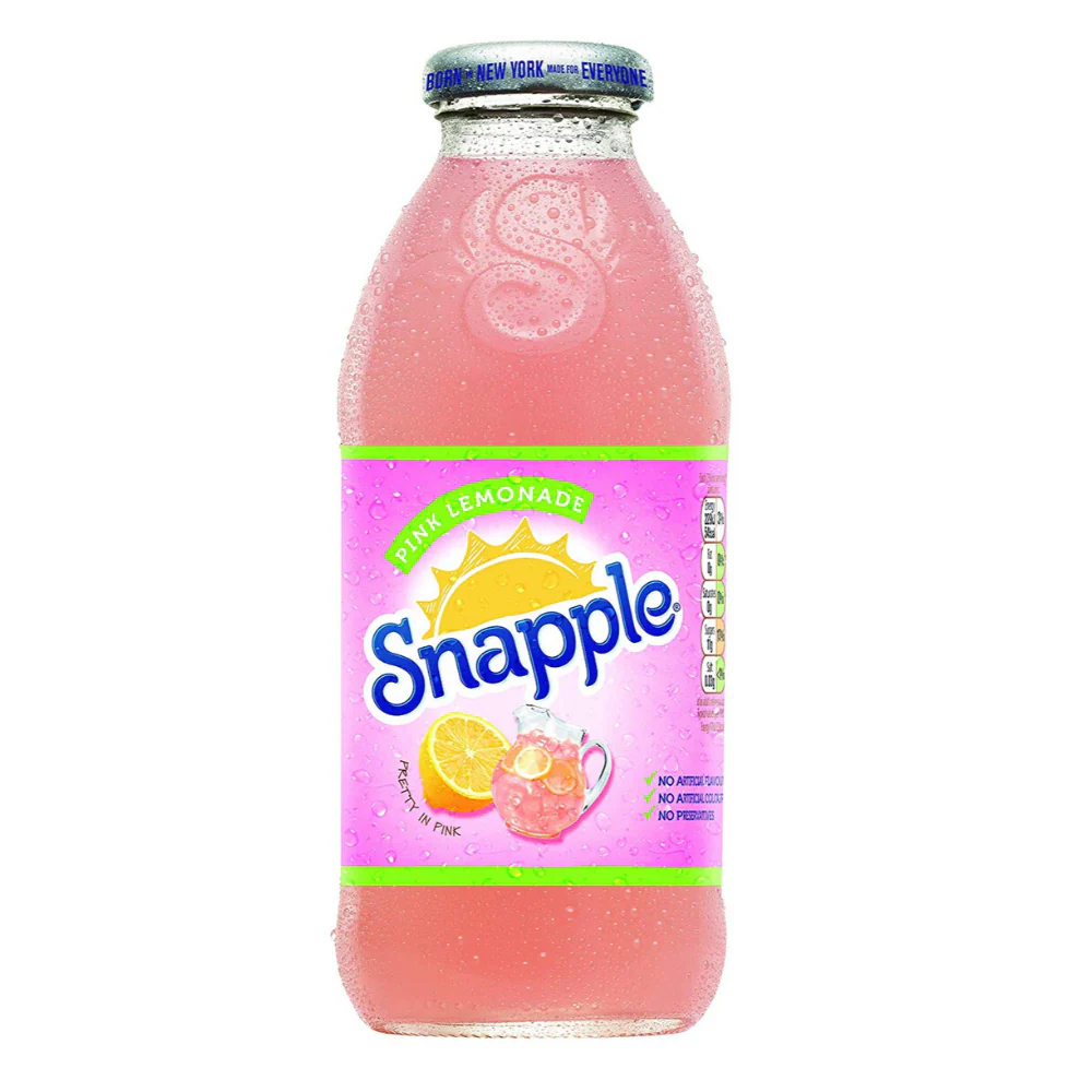 Snapple Pink Lemonade, bevanda alla limonata rosa da 473 ml
