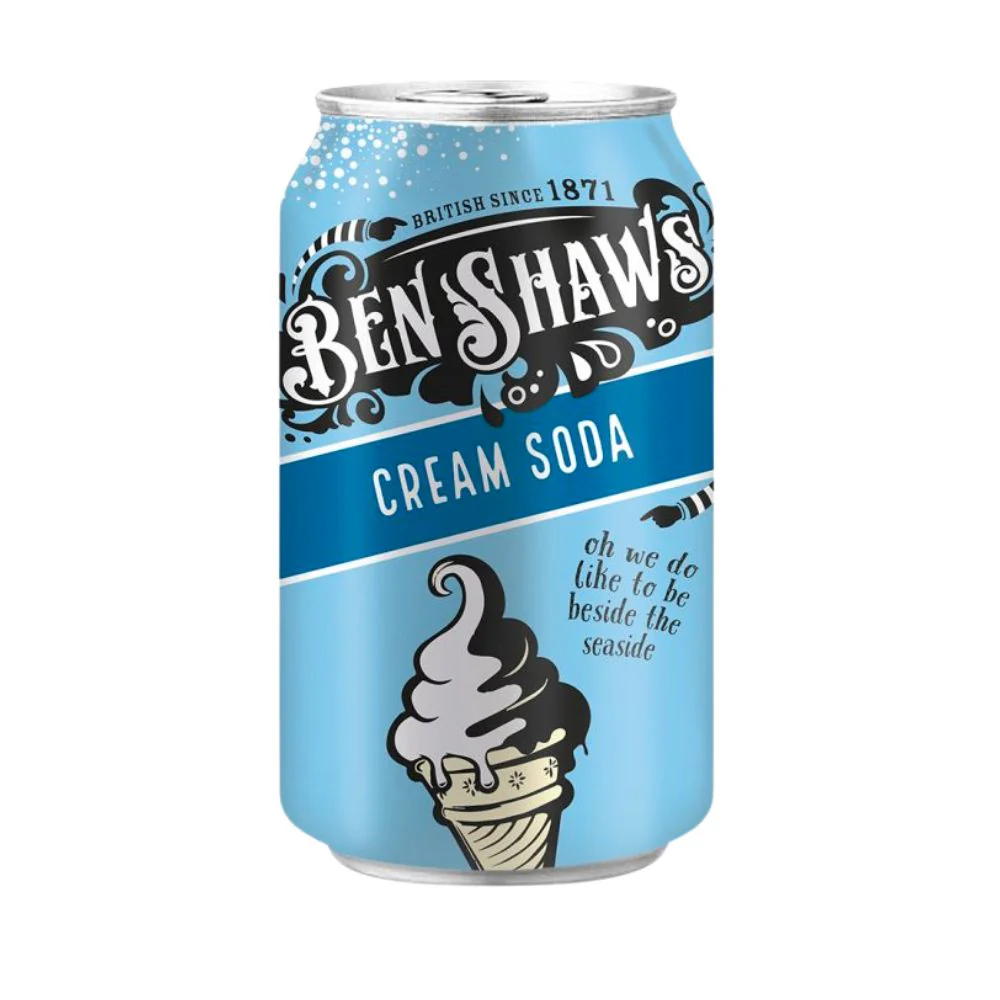 Soda Ben Shaws Cream Soda, bevanda al gusto panna da 330ml