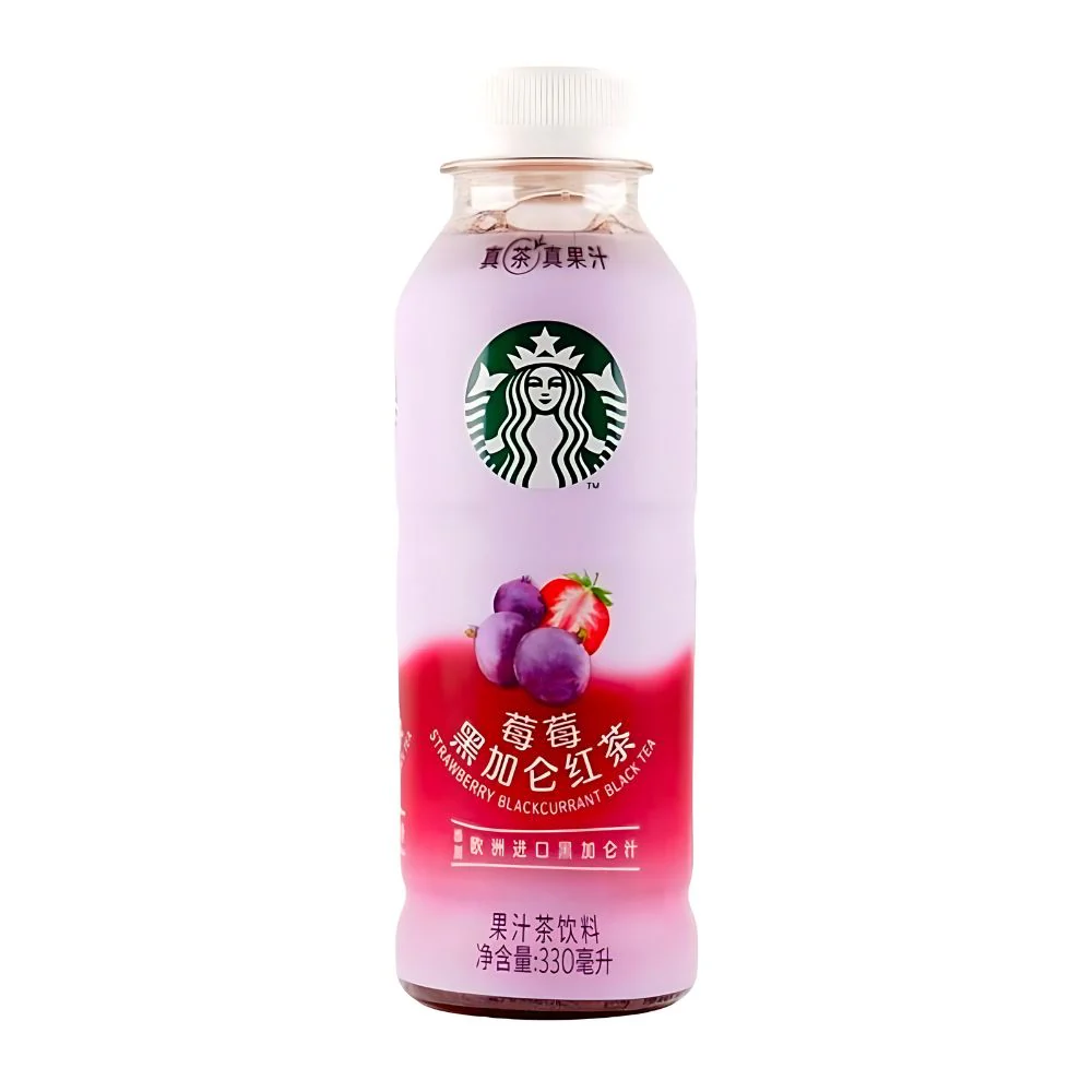 Starbucks Black Tea Raspberry and Ribes, tè al gusto di fragola e ribes nero da 330ml