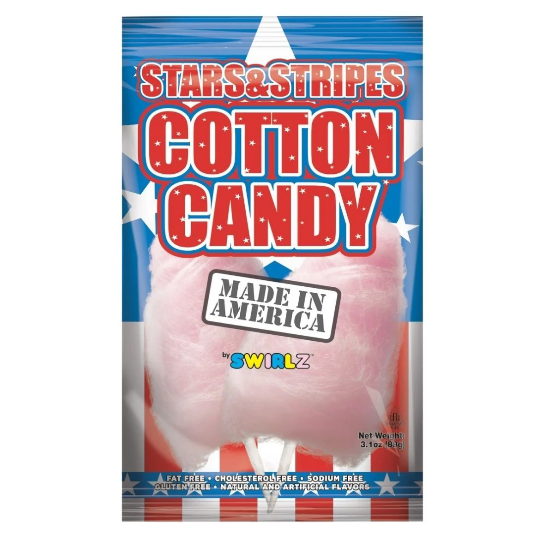 Stars and Stripe Cotton Candy, zucchero filato da 88g
