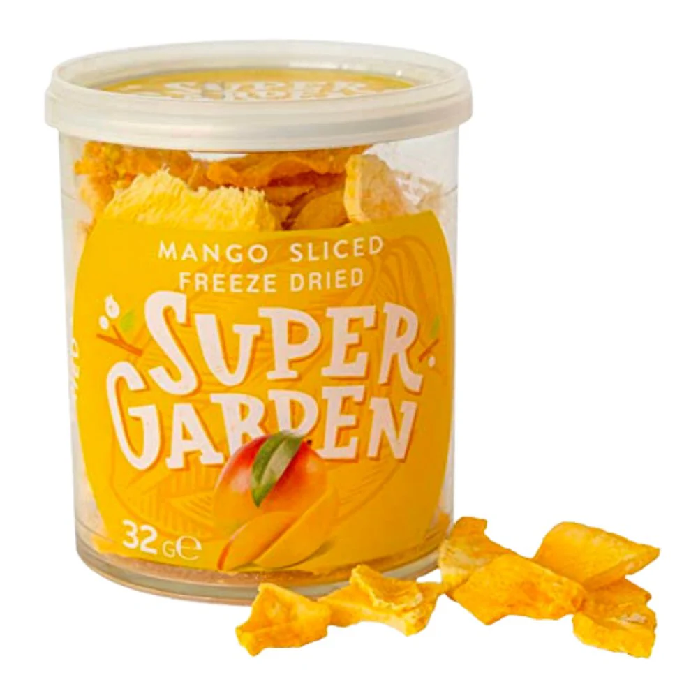 Super Garden Mango Sliced Freeze-Dried, fettine di mango liofilizzato da 32g
