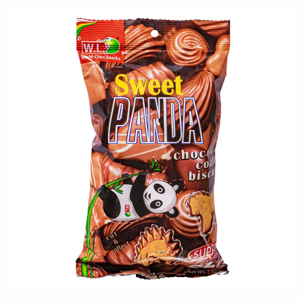 Sweet Panda Chocolate Coated Biscuit, biscotti rivestiti di cioccolato da 56g