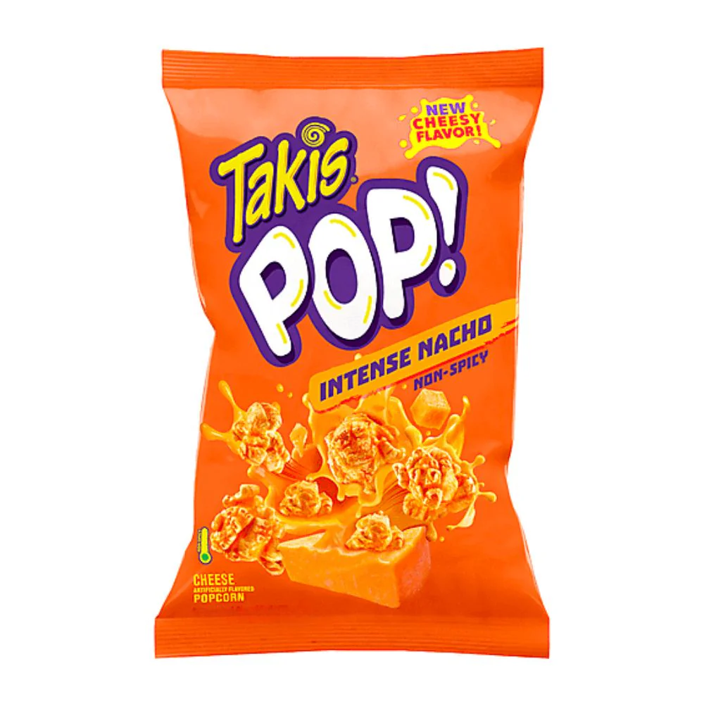 Takis POP Intense Nacho, popcorn al gusto di formaggio da 56g