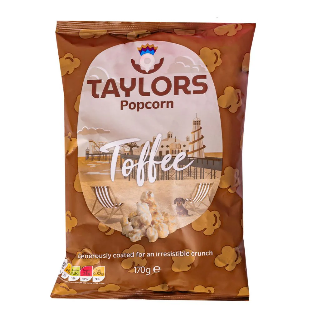 Taylor Popcorn Toffee, popcorn al caramello da 170g