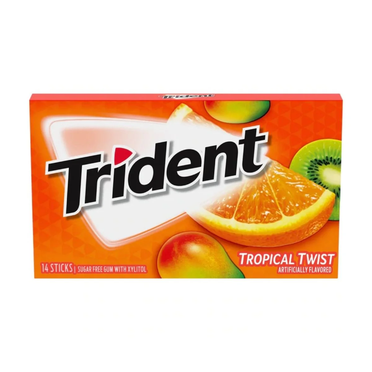 Trident Tropical Twist, gomme ai frutti tropicali da 34g