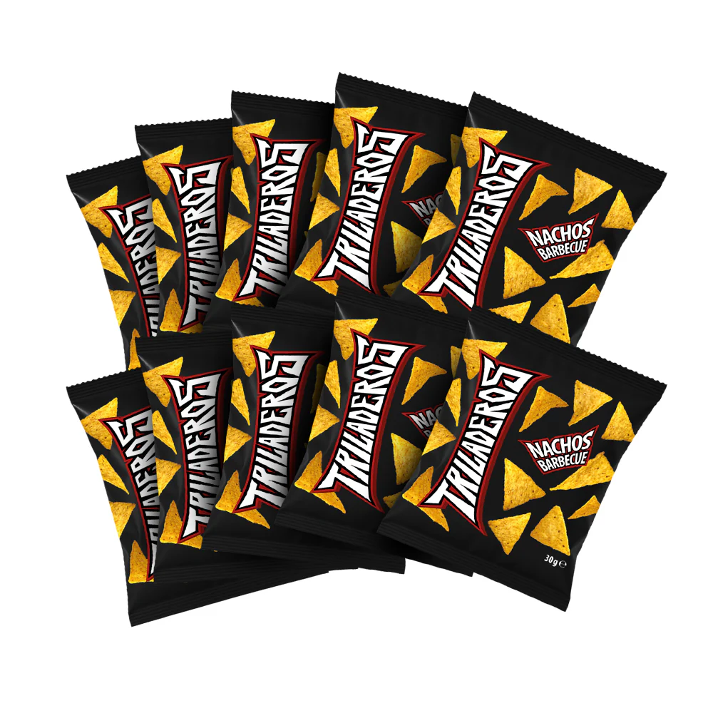 10x Triladeros Nachos BBQ, nachos al barbecue da 30g