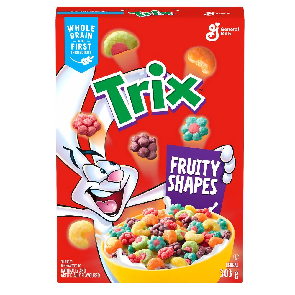 Trix Fruity Shapes, cereali al gusto di frutta da 303g