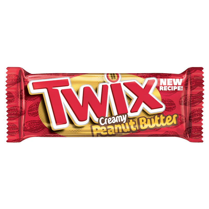 Twix Creamy Peanut Butter, barretta al cioccolato e burro d'arachidi da 47.6g