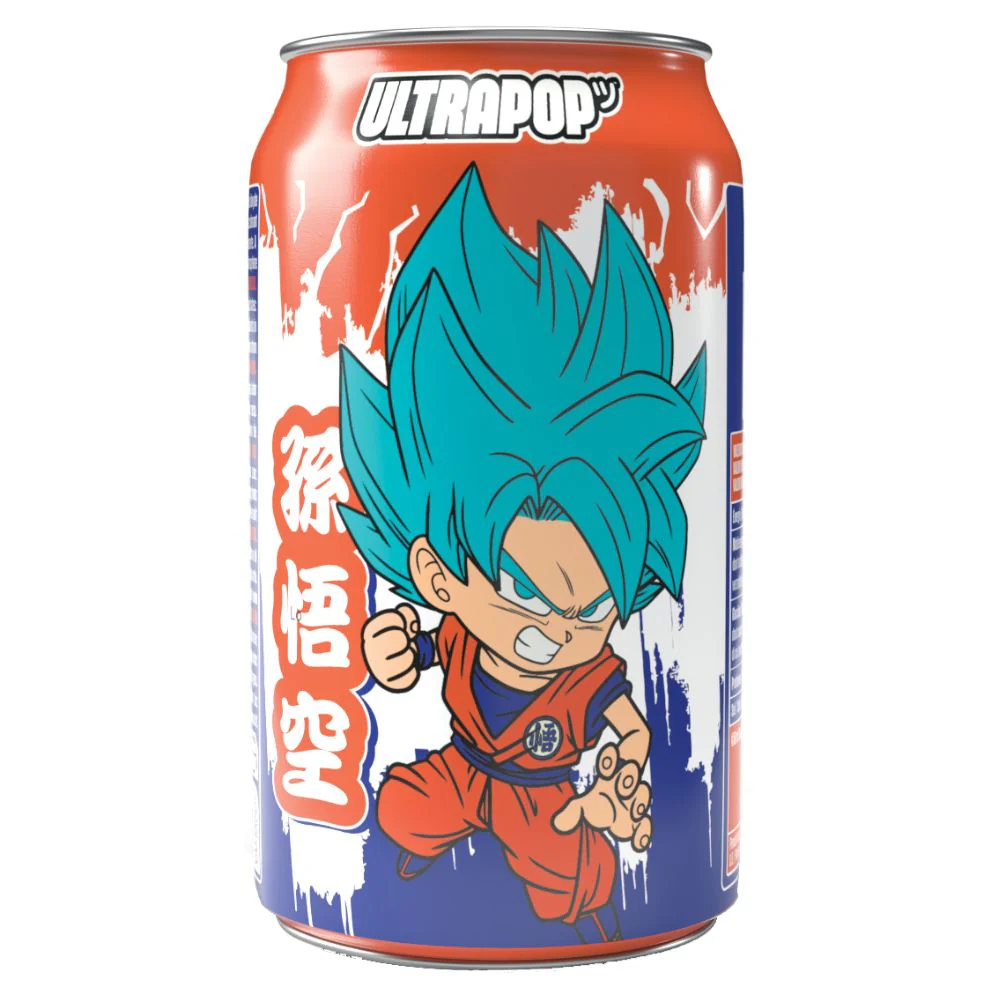 UltraPop Dragon Ball Z Goku – Soda fragola e banana 330ml