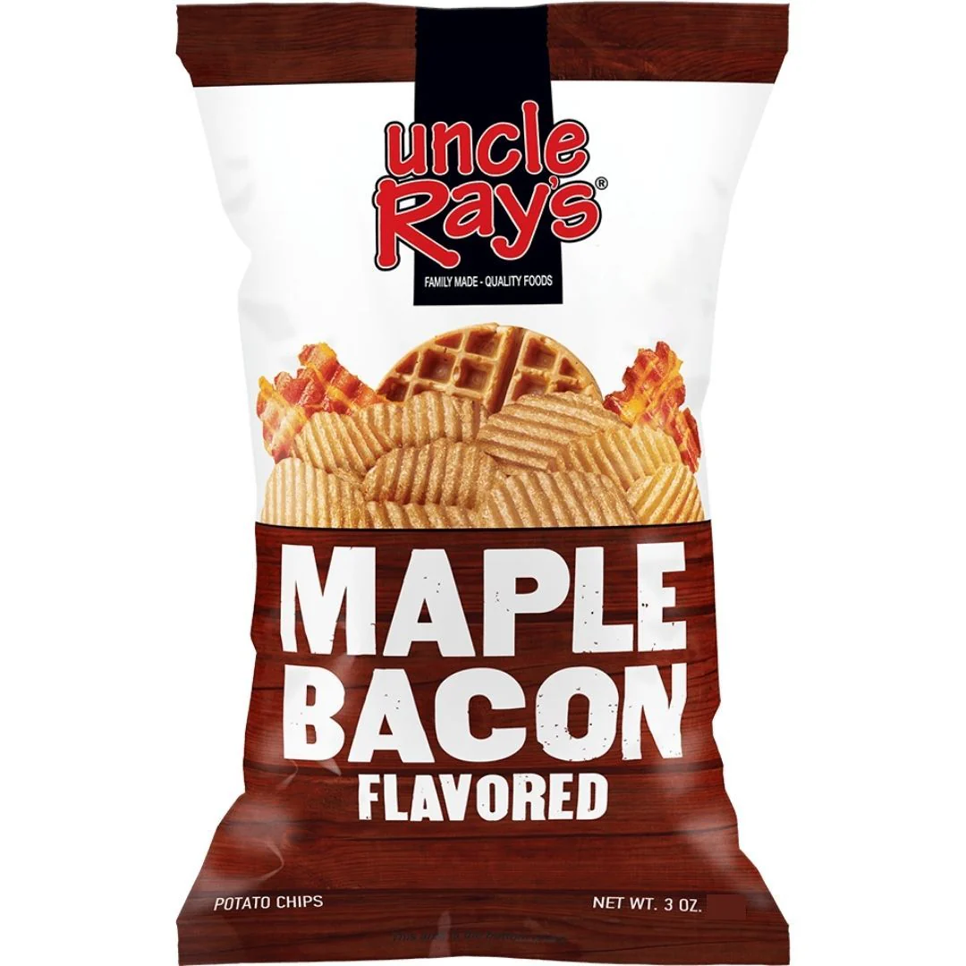 Uncle Ray's Maple Bacon Flavored, patatine al bacon da 120g