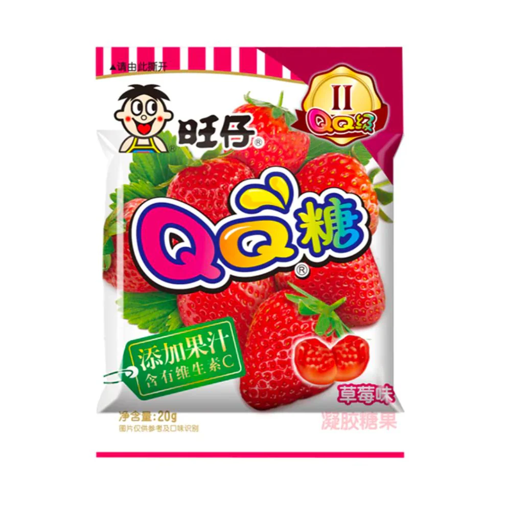 Want Want Strawberry, gelatine alla fragola da 20g