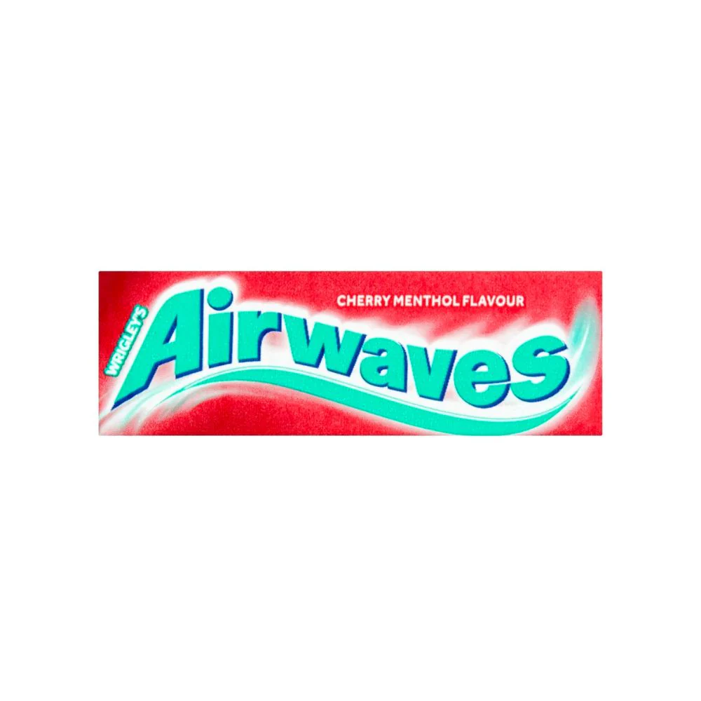 Wrigley's Airwave Cherry Menthol, gomma da masticare al gusto di menta e ciliegia da 14g
