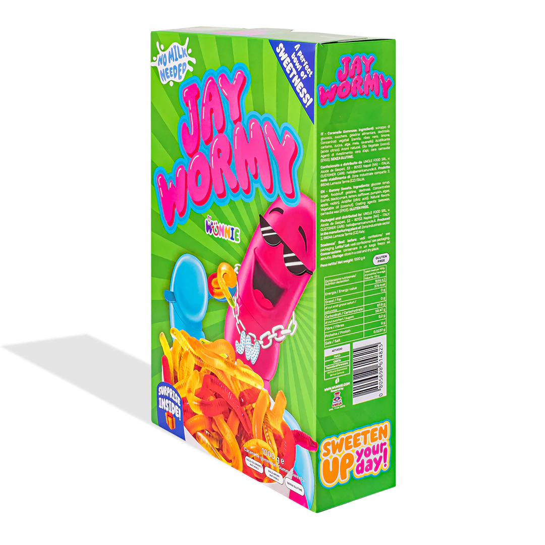 Wunnie Jay Wormy, scatola di vermi gommosi da 1kg - Image 3
