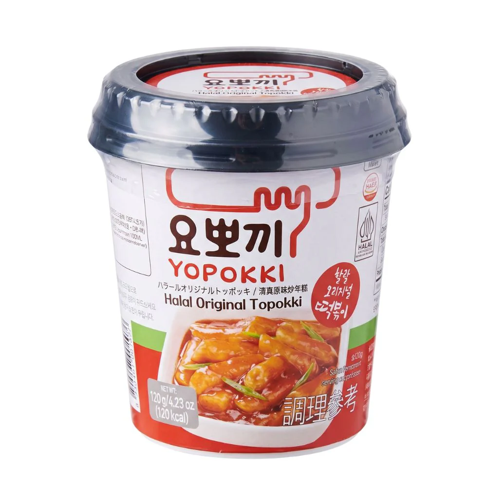 Yopokki Halal Original Topokki Cup, topokki da 120g