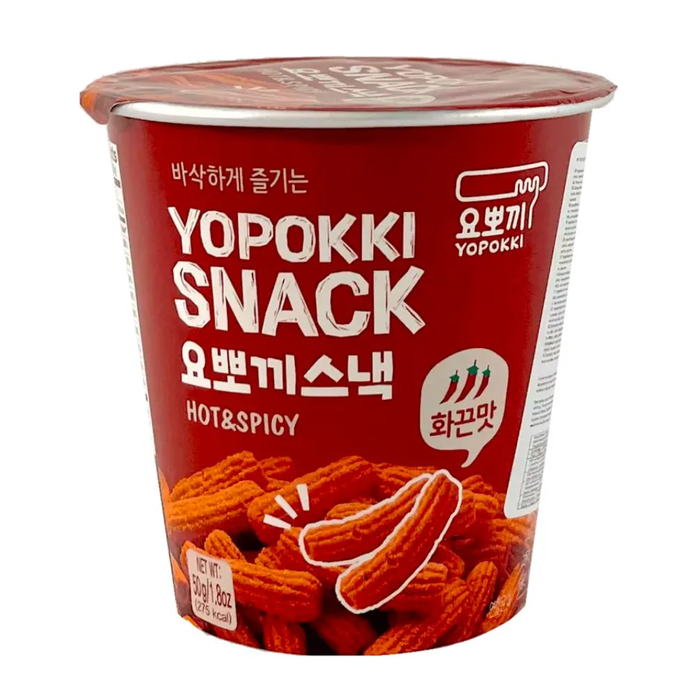 Yopokki Hot & Spicy, snack di frumento piccanti da 50g