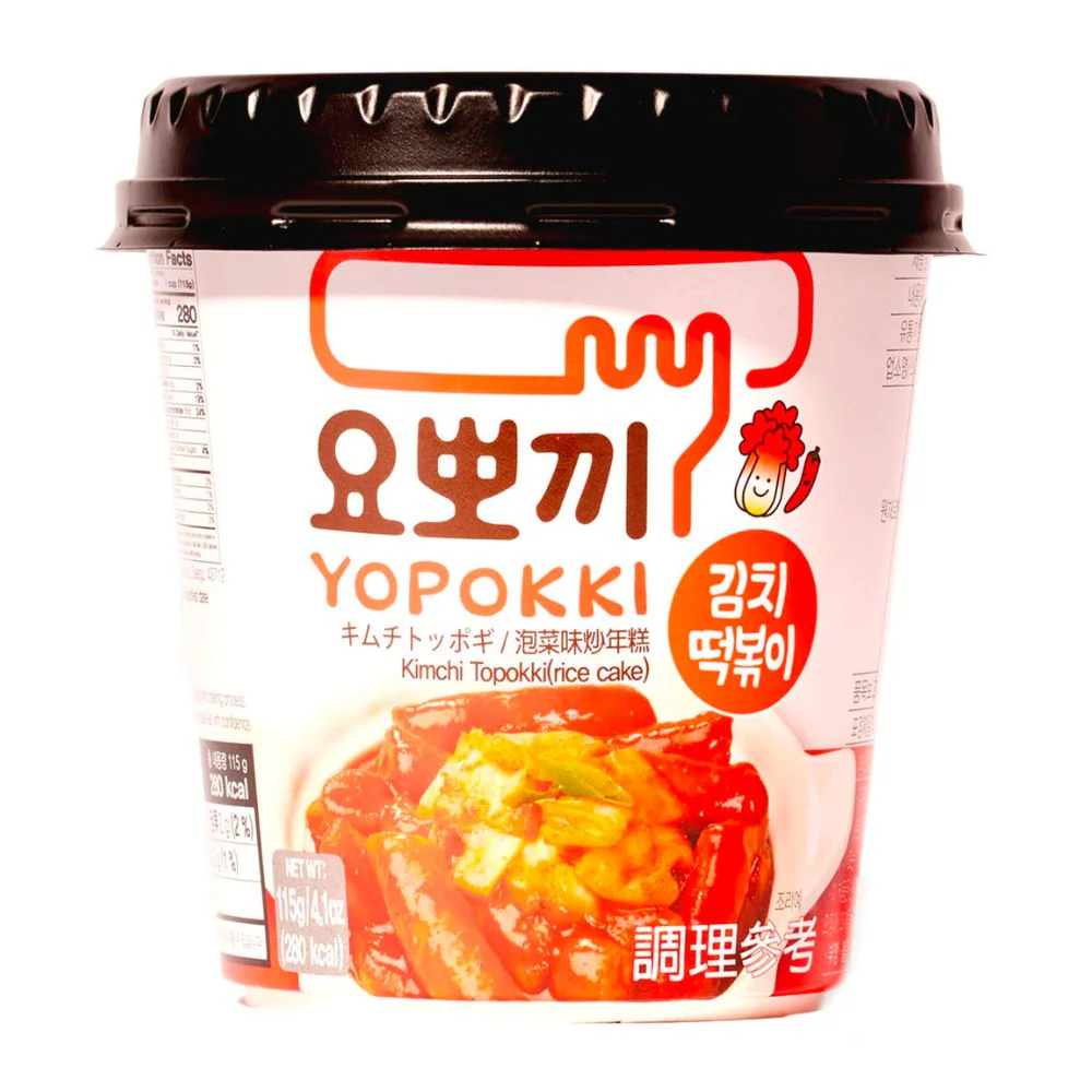 Yopokki Ricecake Kimchi, gnocchi di riso al gusto di verdure piccanti da 115g