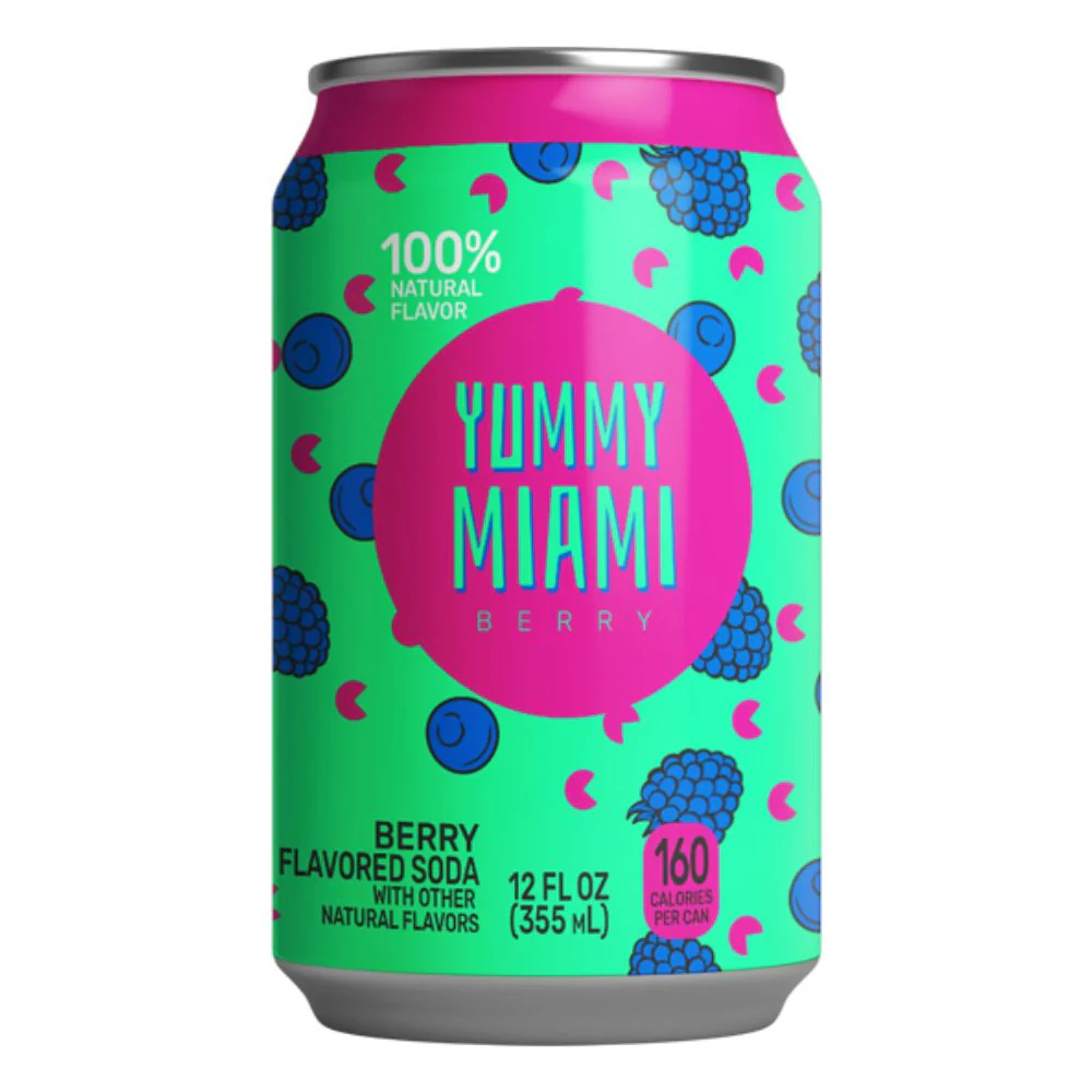 Yummy Miami Berry, bevanda ai frutti di bosco da 355ml