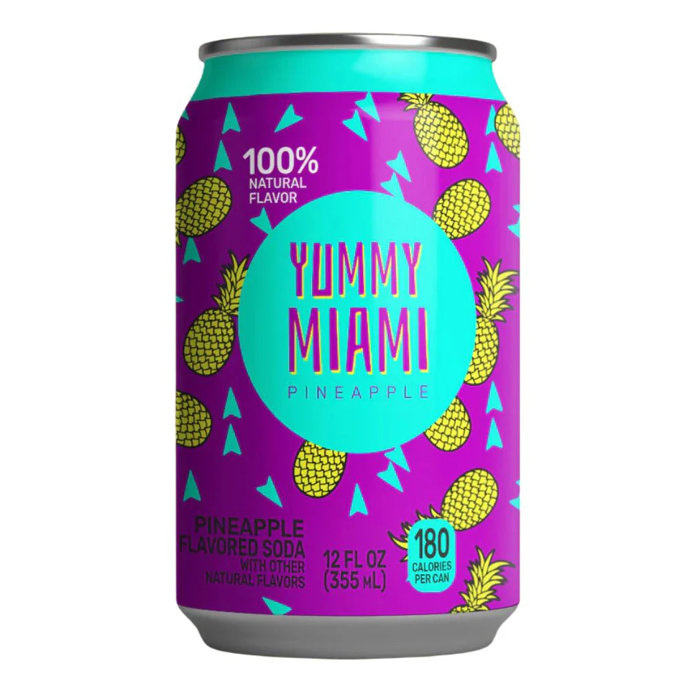 Yummy Miami Pineapple, bevanda all'uva da 355ml